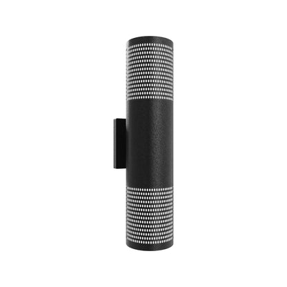 Avenue Perforated Cylindrical Outdoor LED Wall Light (18-Inch).
