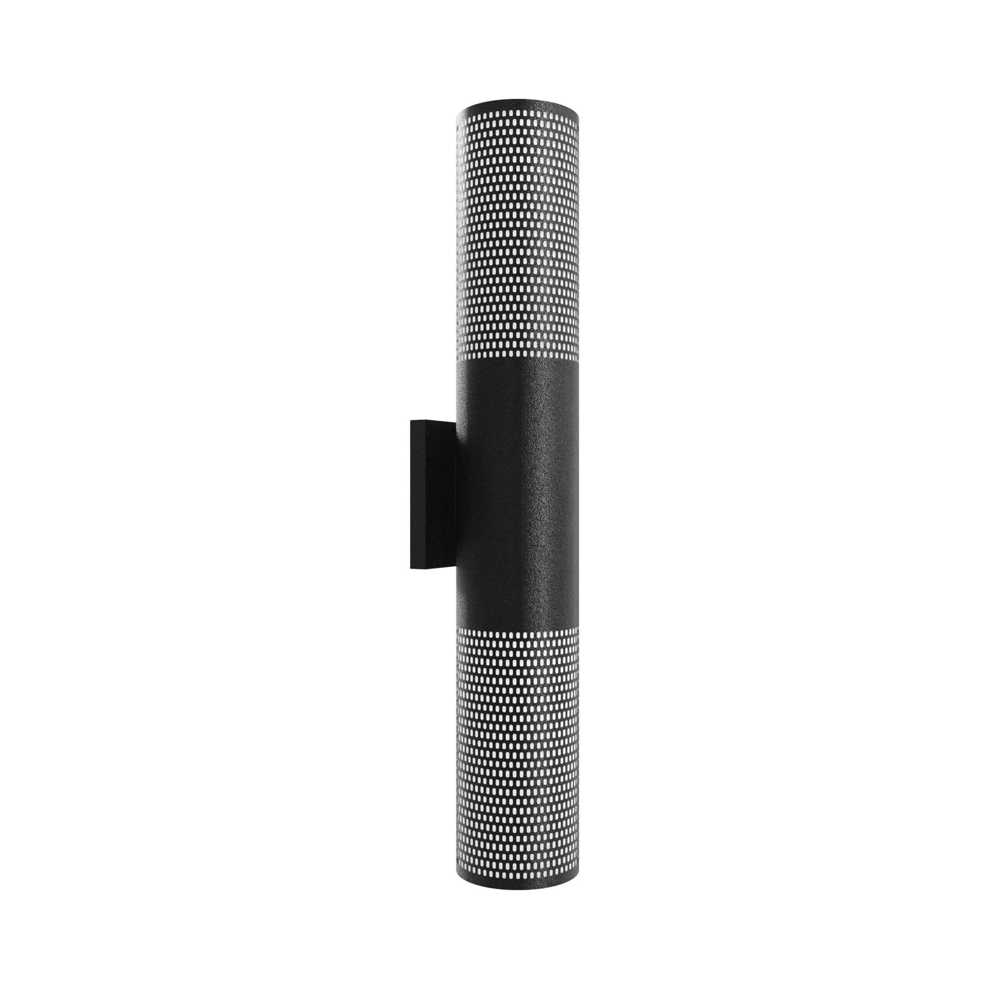 Avenue Perforated Cylindrical Outdoor LED Wall Light in Detail.