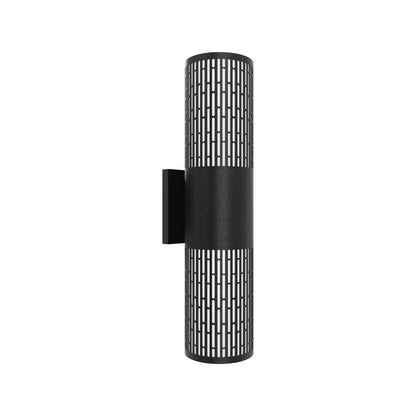 Avenue Perforated Grid Cylindrical Outdoor LED Wall Light.
