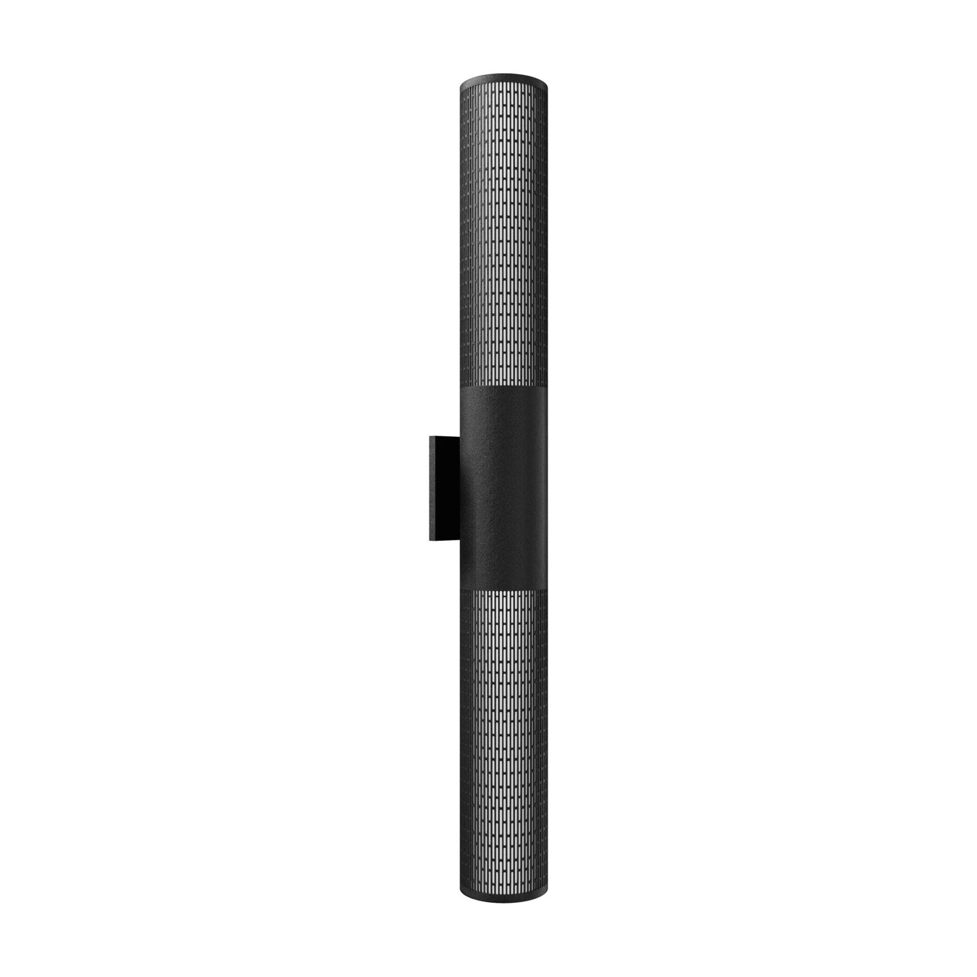 Avenue Perforated Grid Cylindrical Outdoor LED Wall Light in Detail.
