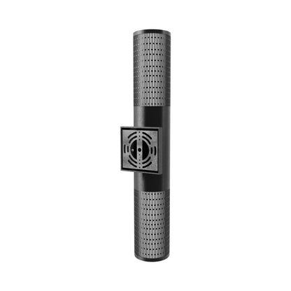 Avenue Perforated Grid Cylindrical Outdoor LED Wall Light in Detail.