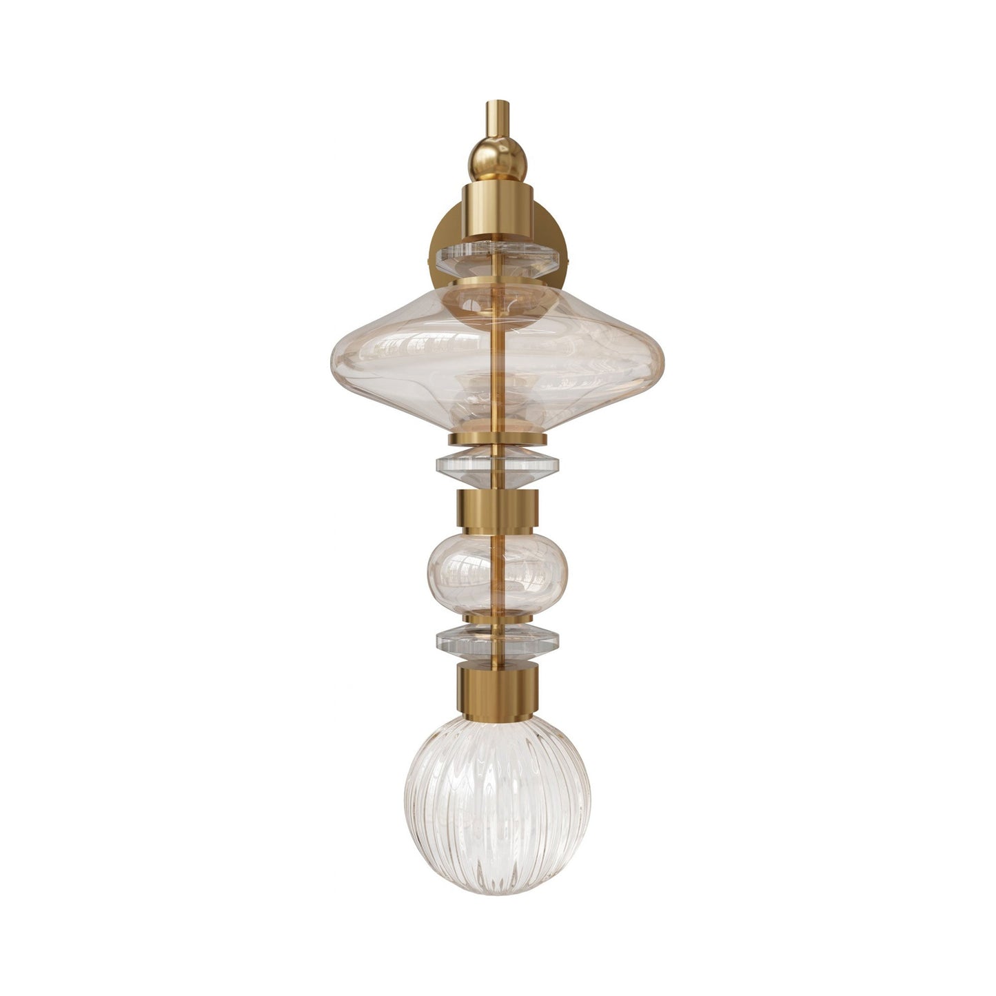 Avra HF8900 LED Wall Light in Aged Brass.