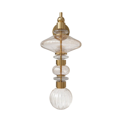Avra HF8900 LED Wall Light in Aged Brass.