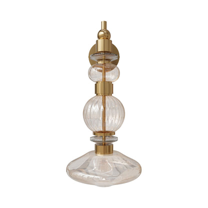 Avra HF8901 LED Wall Light in Aged Brass.