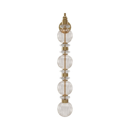 Avra LED Wall Light in Aged Brass (4-Light).