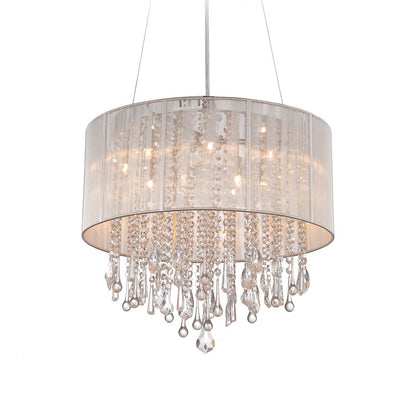 Beverly Dr. Chandelier in Silver (32-Inch).