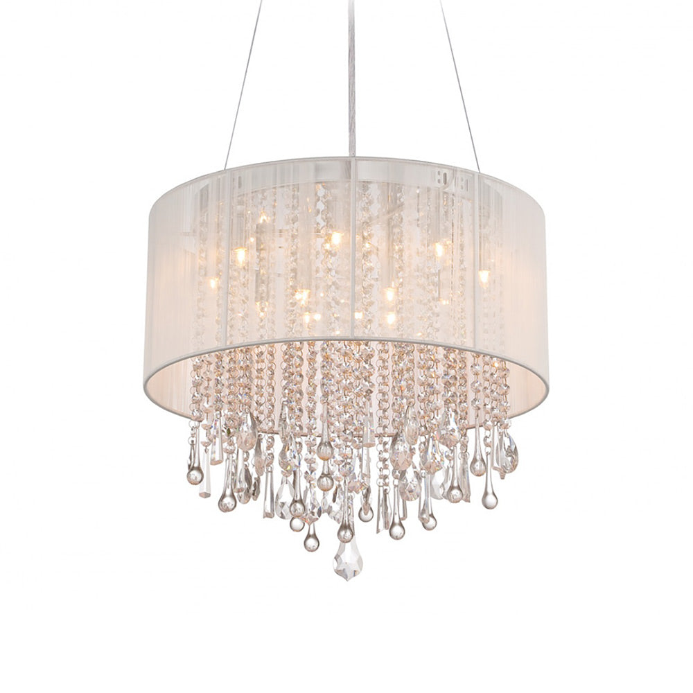 Beverly Dr. Chandelier in White (32-Inch).