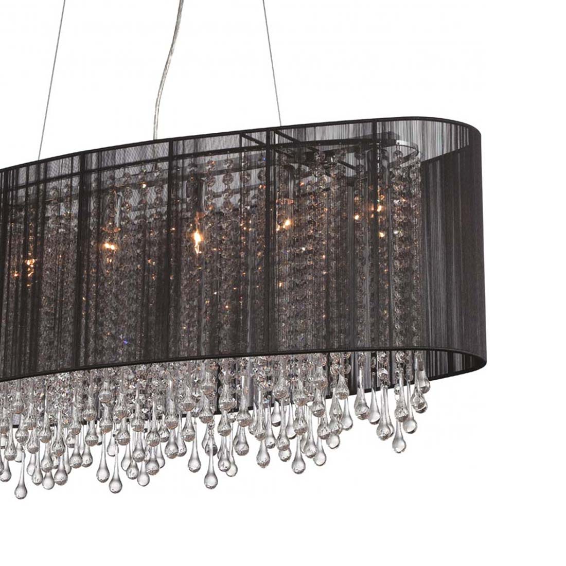 Beverly Dr. Oval Chandelier in Detail.
