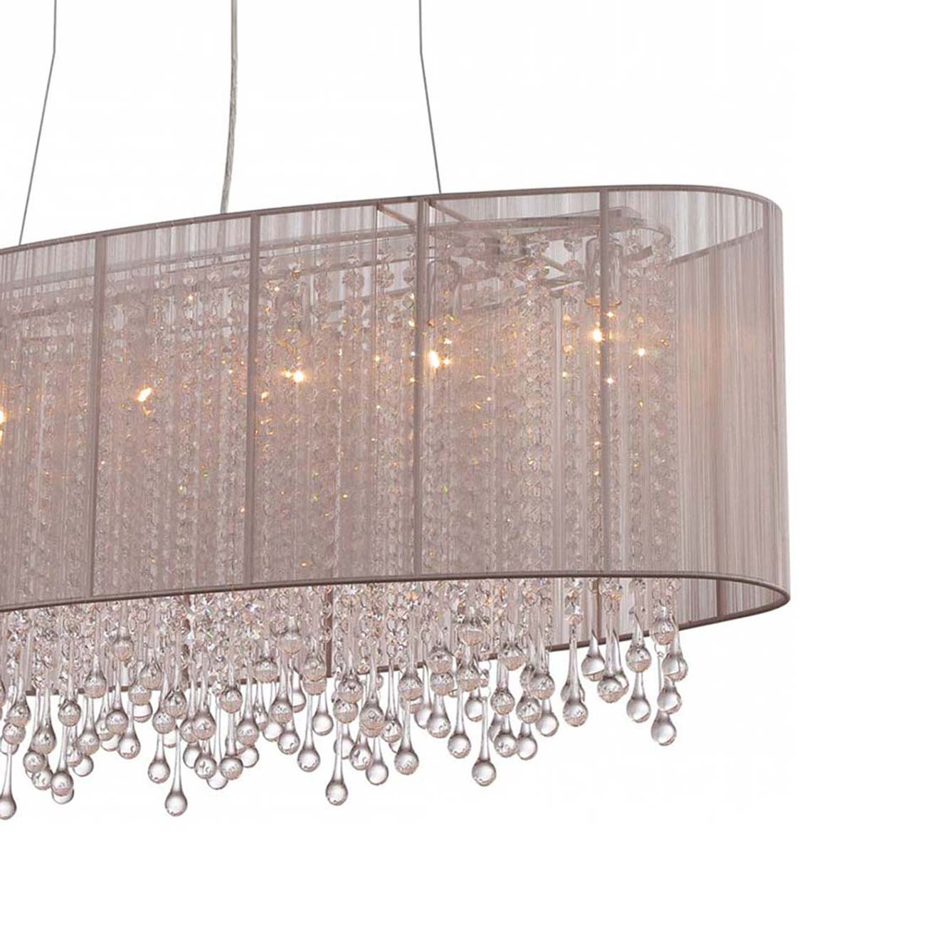 Beverly Dr. Oval Chandelier in Detail.