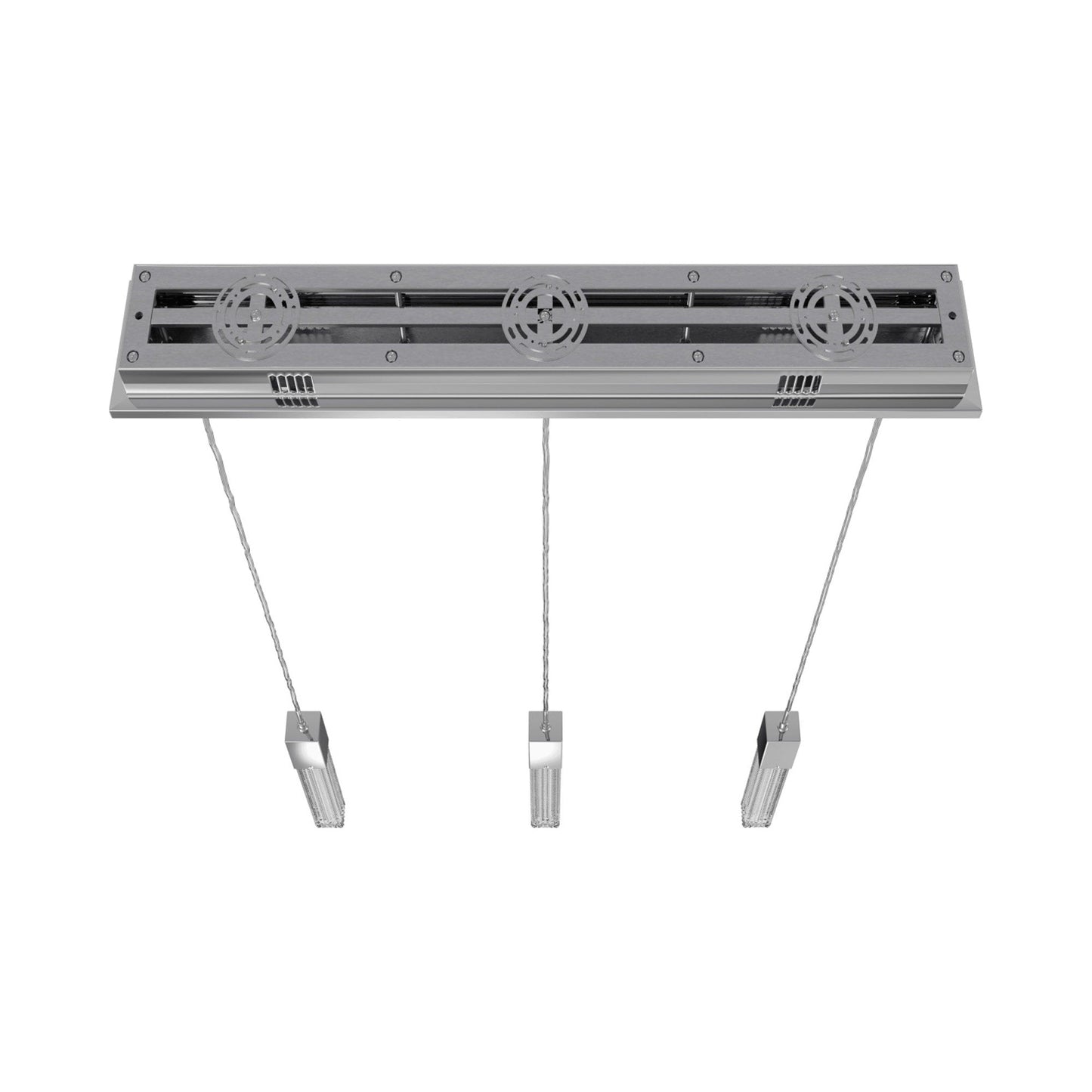 Boa Linear Pendant Light in Polished Chrome (3-Light).