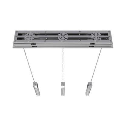 Boa Linear Pendant Light in Polished Chrome (3-Light).