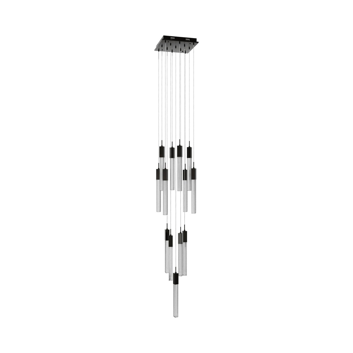 Boa Multi Light Pendant Light in Dark Bronze (13-Light).