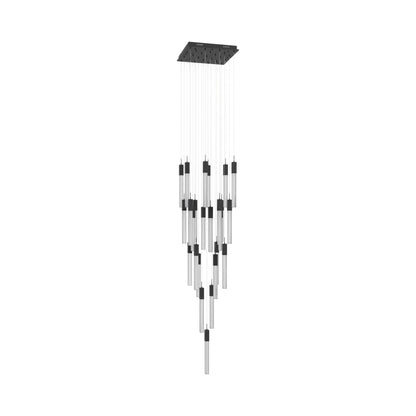 Boa Multi Light Pendant Light in Black (25-Light).