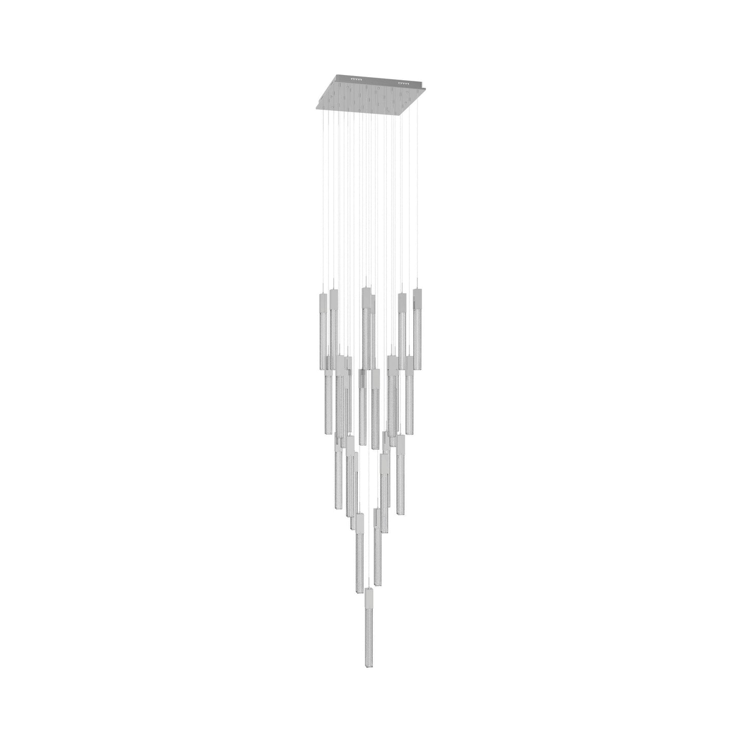 Boa Multi Light Pendant Light in Polished Chrome (25-Light).