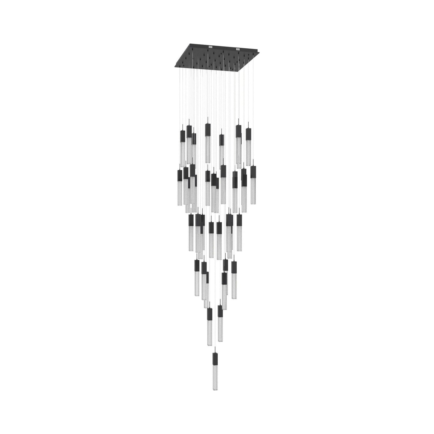 Boa Multi Light Pendant Light in Black (41-Light).
