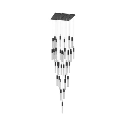 Boa Multi Light Pendant Light in Black (41-Light).
