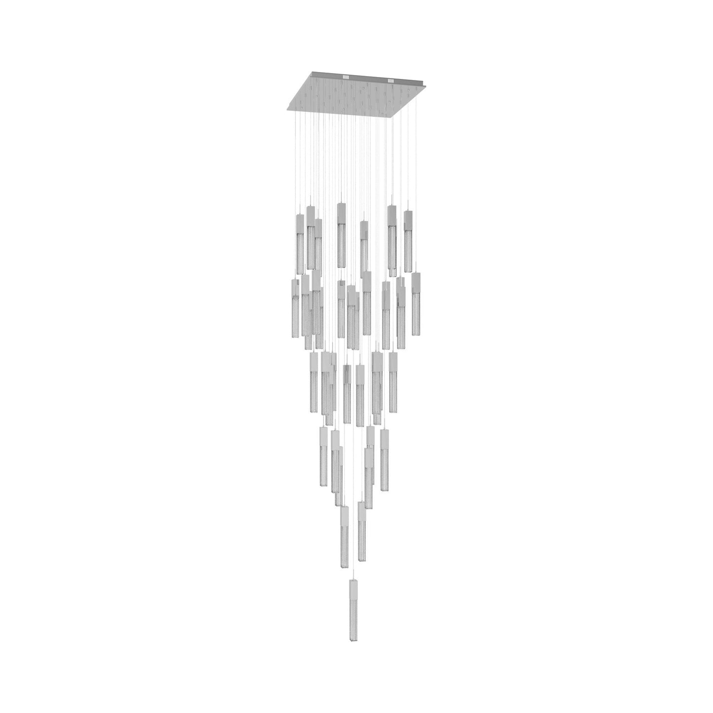 Boa Multi Light Pendant Light in Polished Chrome (41-Light).
