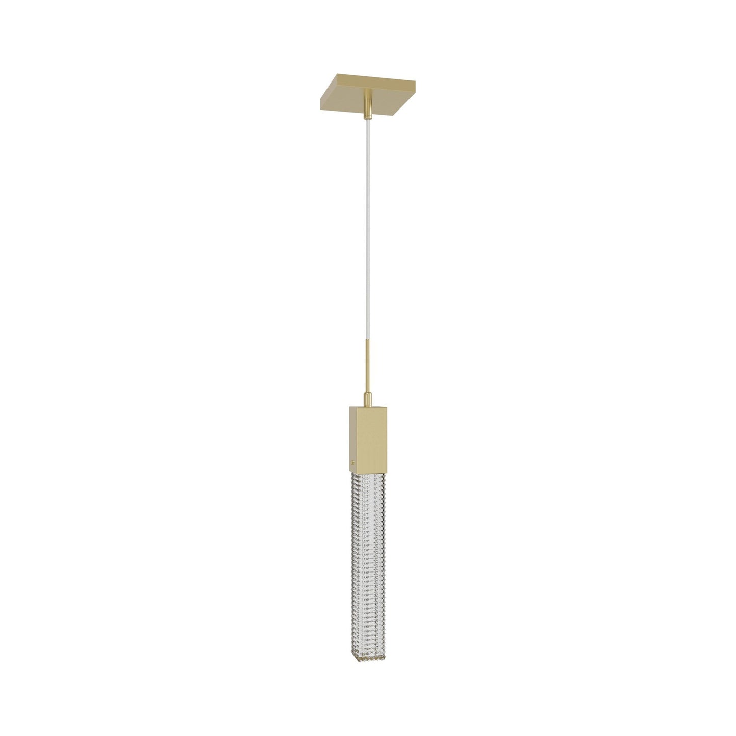 Boa Pendant Light in Brushed Brass.