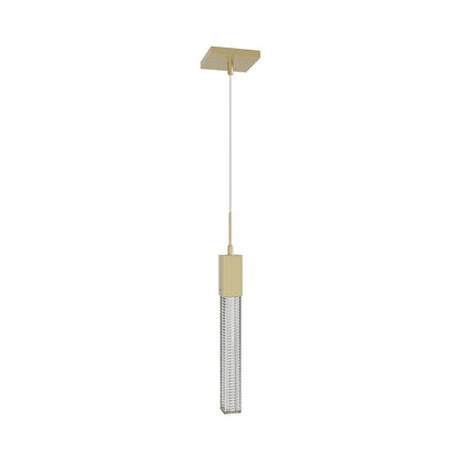 Boa Pendant Light in Brushed Brass.