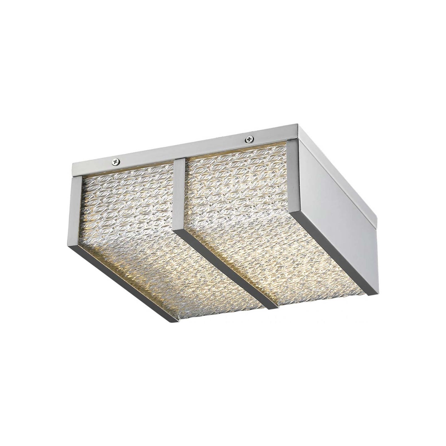 Cermack St. HF112 Square LED Flush Mount Ceiling Light in Brushed Nickel (12-Inch).