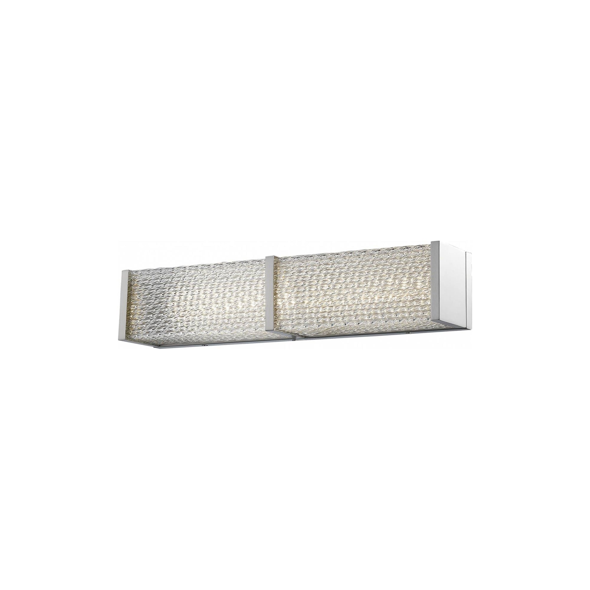 Cermack St. Rectangular LED Bath Vanity Light in Brushed Nickel (18-Inch).