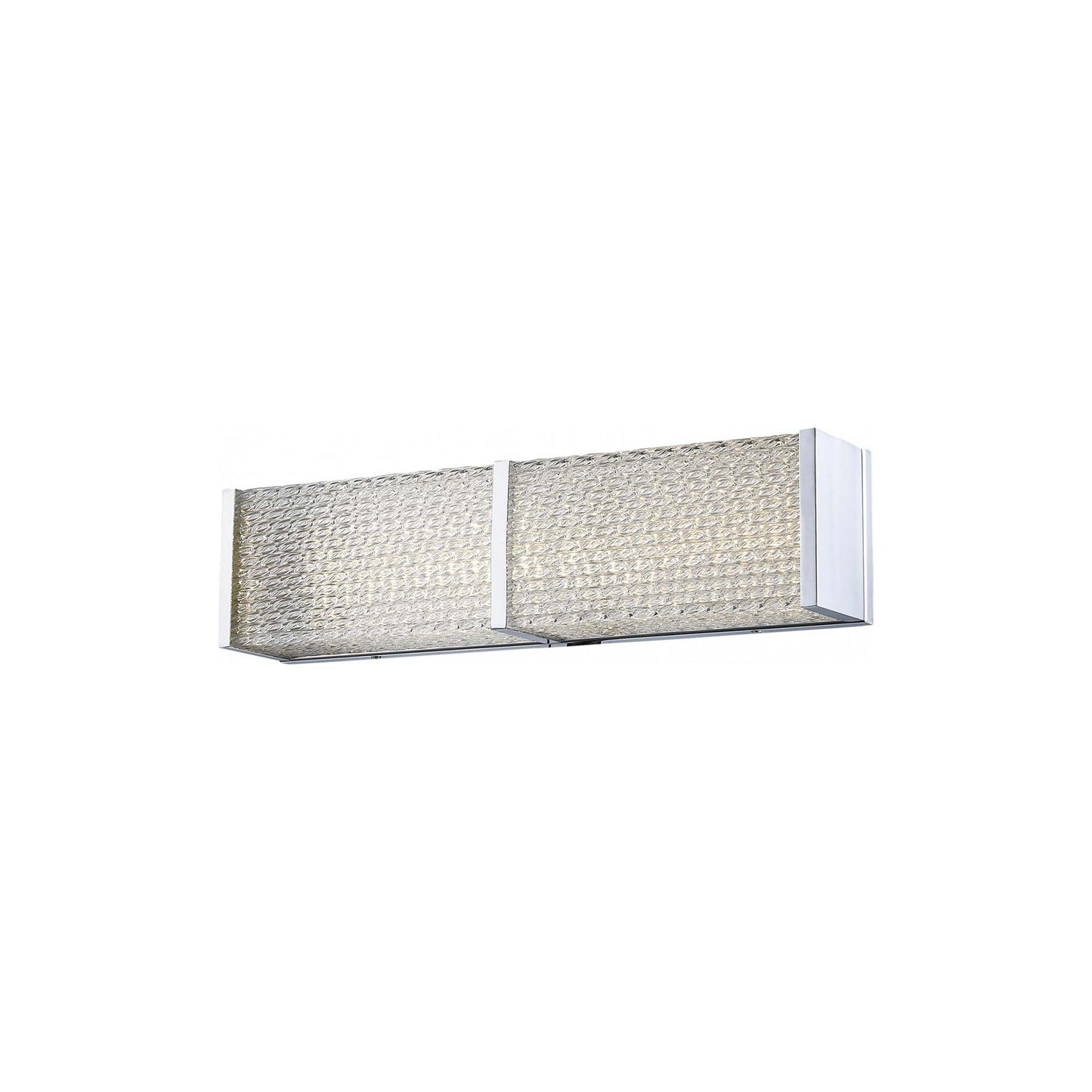 Cermack St. Rectangular LED Bath Vanity Light in Polished Chrome (18-Inch).