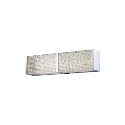 Cermack St. Rectangular LED Bath Vanity Light in Polished Chrome (18-Inch).