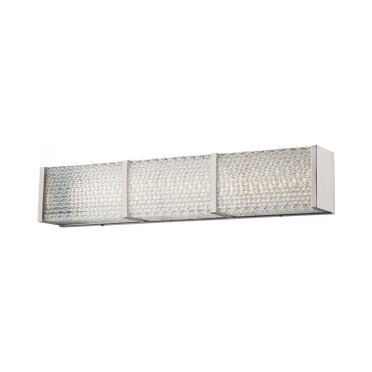 Cermack St. Rectangular LED Bath Vanity Light in Brushed Nickel (32-Inch).