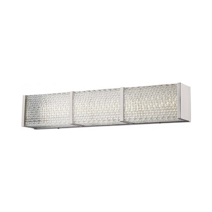 Cermack St. Rectangular LED Bath Vanity Light in Brushed Nickel (32-Inch).