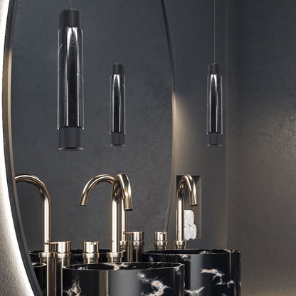 Cicada Marble Pendant Light in bathroom.