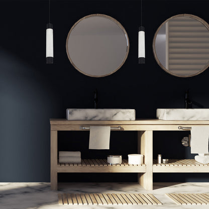 Cicada Marble Pendant Light in bathroom.