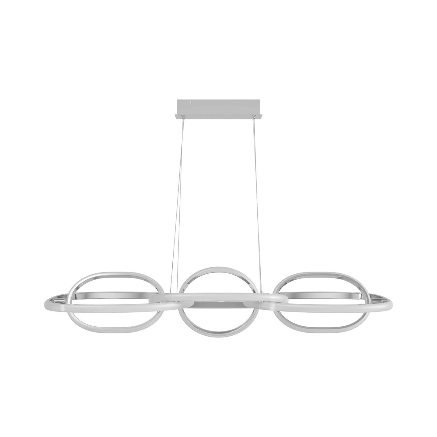 Circa LED Linear Pendant Light in Chrome.