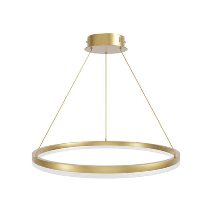 Circa Ring LED Pendant Light in Gold (24-Inch).
