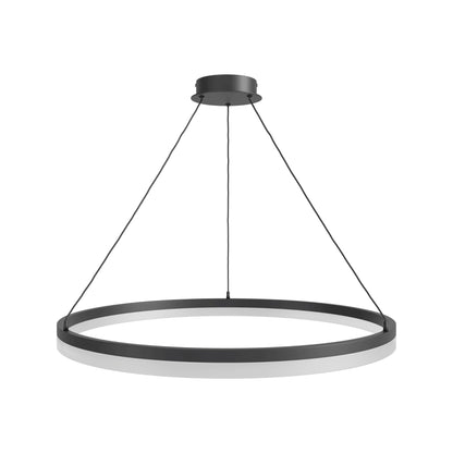 Circa Ring LED Pendant Light in Black (31-Inch).