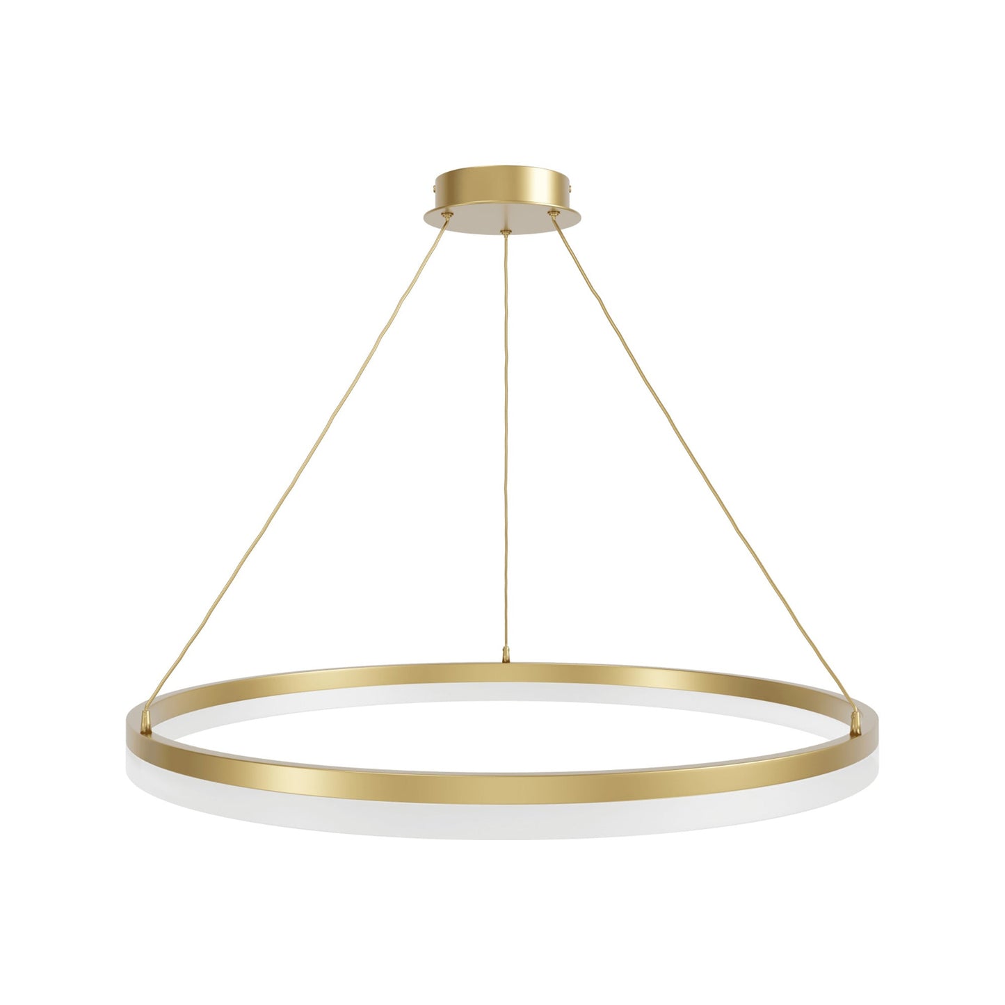 Circa Ring LED Pendant Light in Gold (31-Inch).