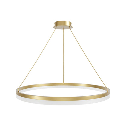 Circa Ring LED Pendant Light in Gold (31-Inch).