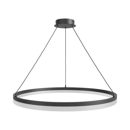 Circa Ring LED Pendant Light in Black (39-Inch).