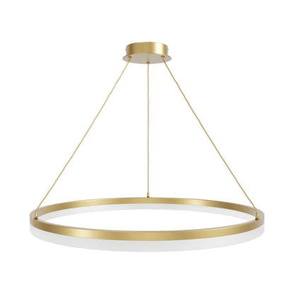 Circa Ring LED Pendant Light in Gold (39-Inch).
