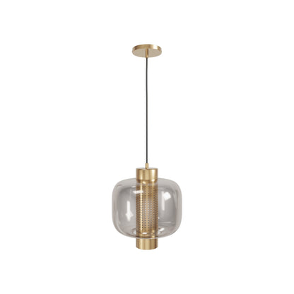 Cosmopolitan Pendant Light in Aged Brass (9-Inch).