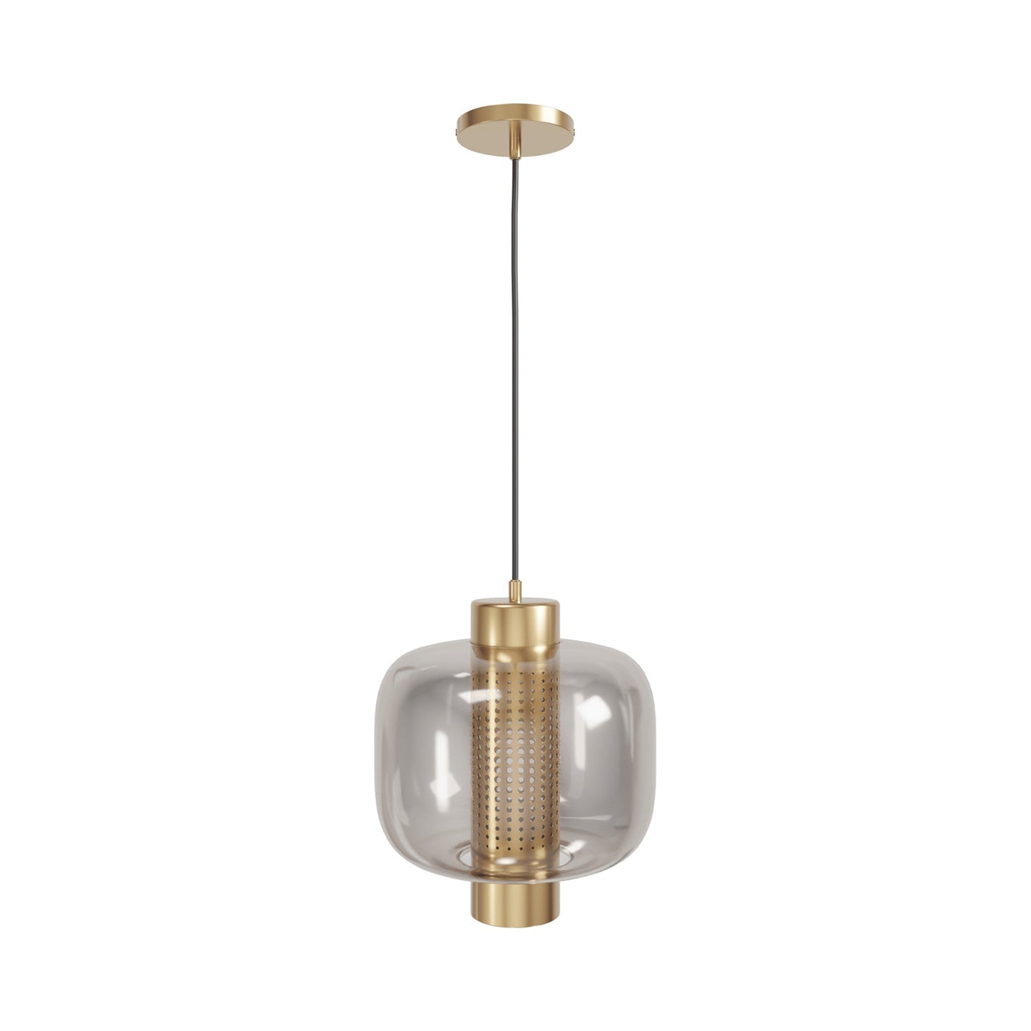 Cosmopolitan Pendant Light in Aged Brass (11-Inch).