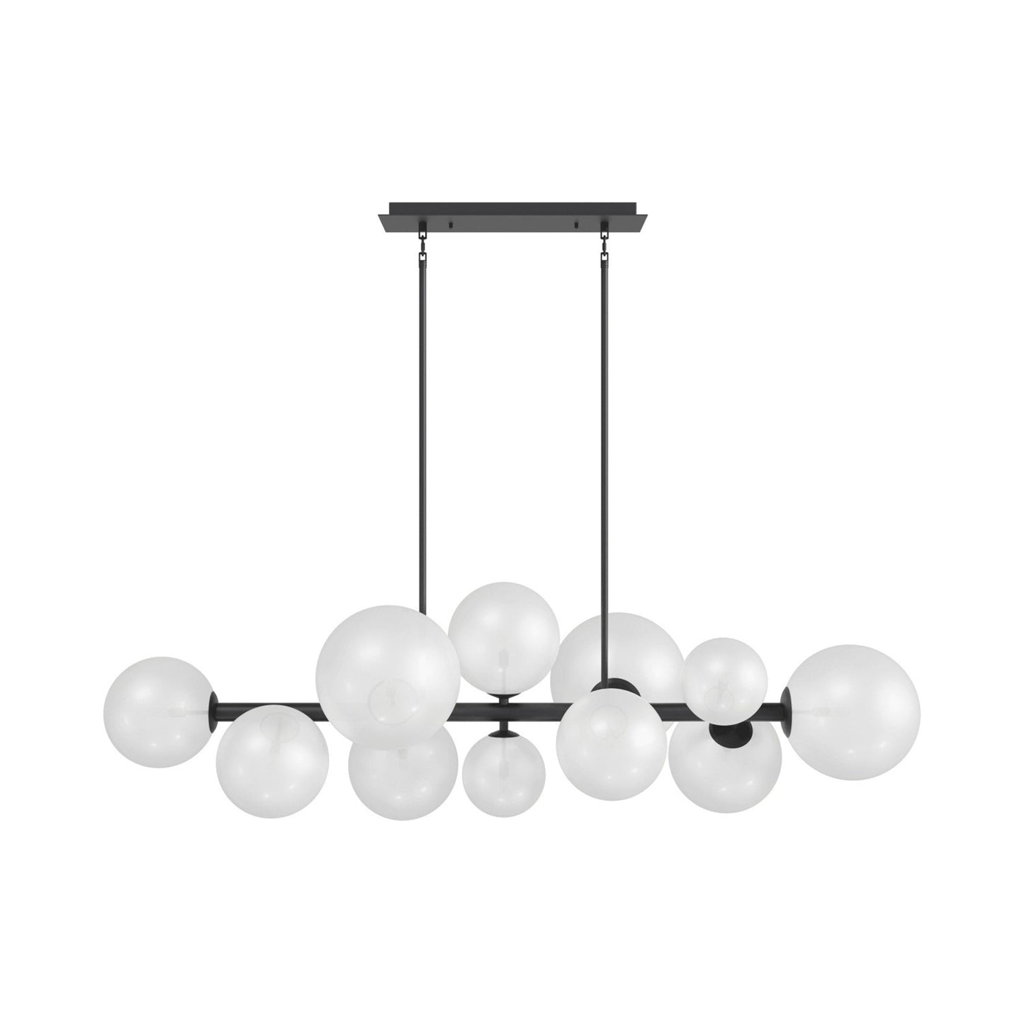 Delilah Chandelier in Black (12-Light).