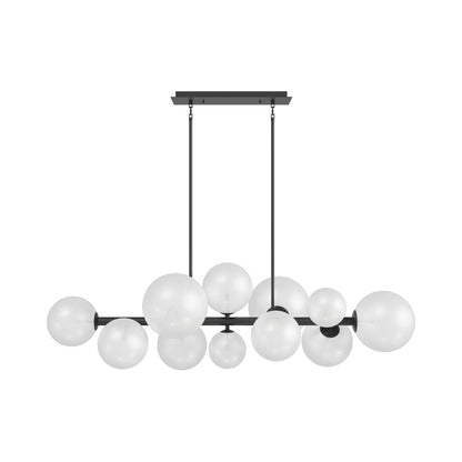 Delilah Chandelier in Black (12-Light).