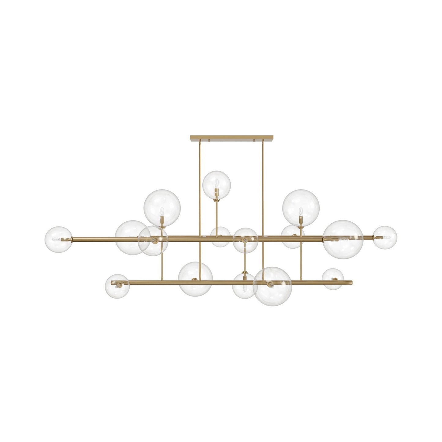 Delilah Chandelier in Aged Brass (16-Light).