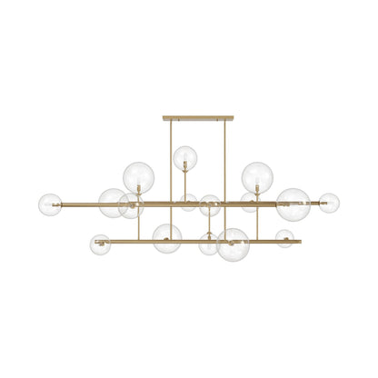 Delilah Chandelier in Aged Brass (16-Light).