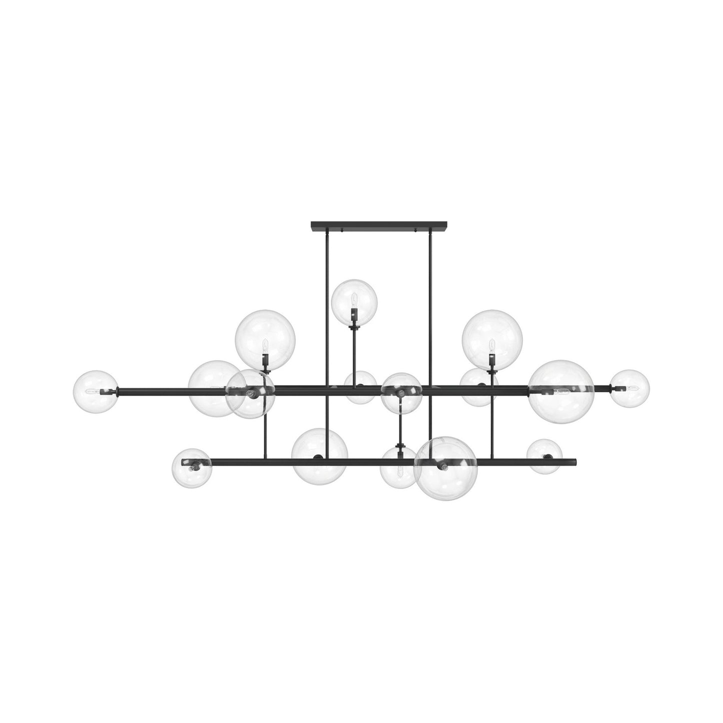 Delilah Chandelier in Black (16-Light).