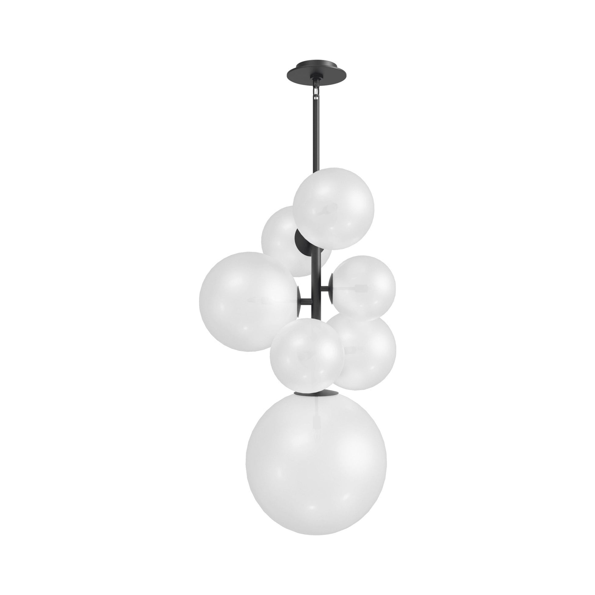 Delilah Vertical Chandelier in Black (7-Light).