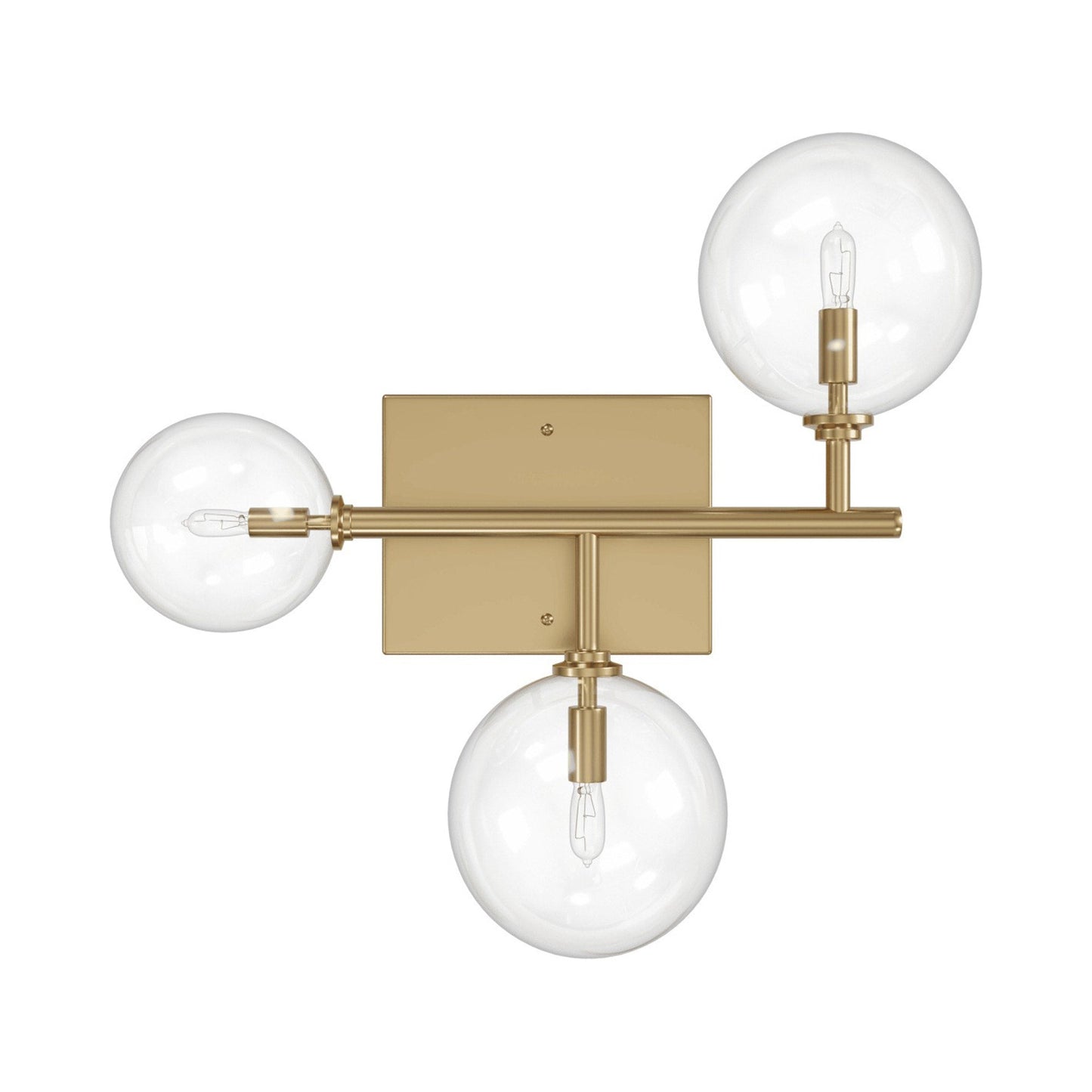 Delilah Wall Light in Aged Brass.