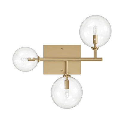 Delilah Wall Light in Aged Brass.