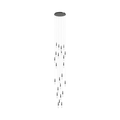 Encino Multi Light Pendant Light in Gun Metal (25-Light).