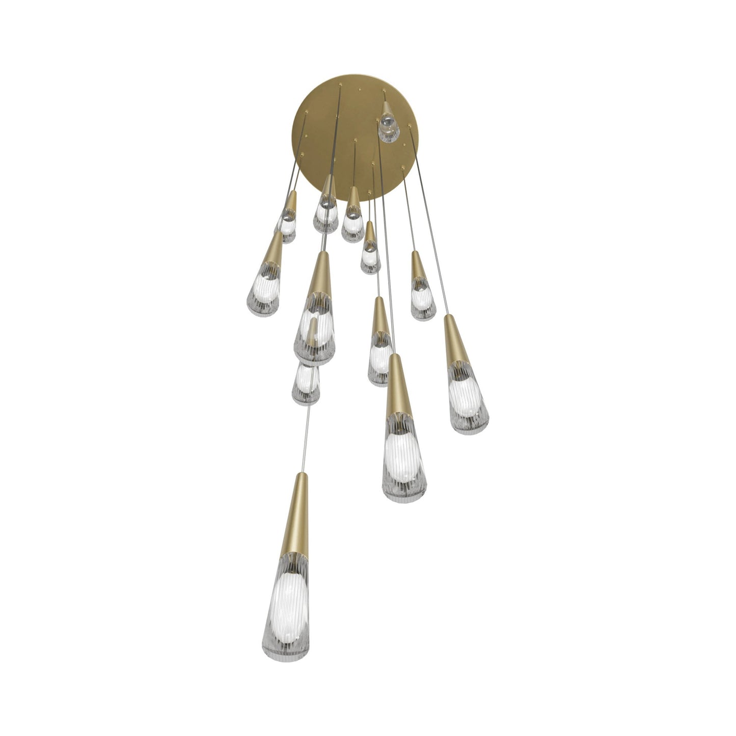 Encino Multi Light Pendant Light in Detail.